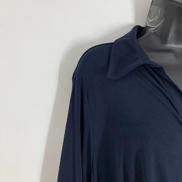 Philosophy Women's Cut and Sew Button Up Long Sleeve Midi Dress Size 1X NWT - Picture 3 of 15